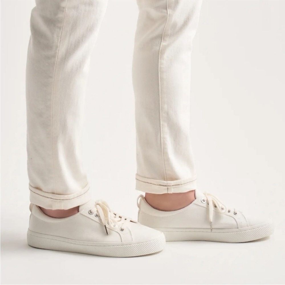 Quince Off-White Eco organic cotton Women's Sneakers - Picture 2 of 11